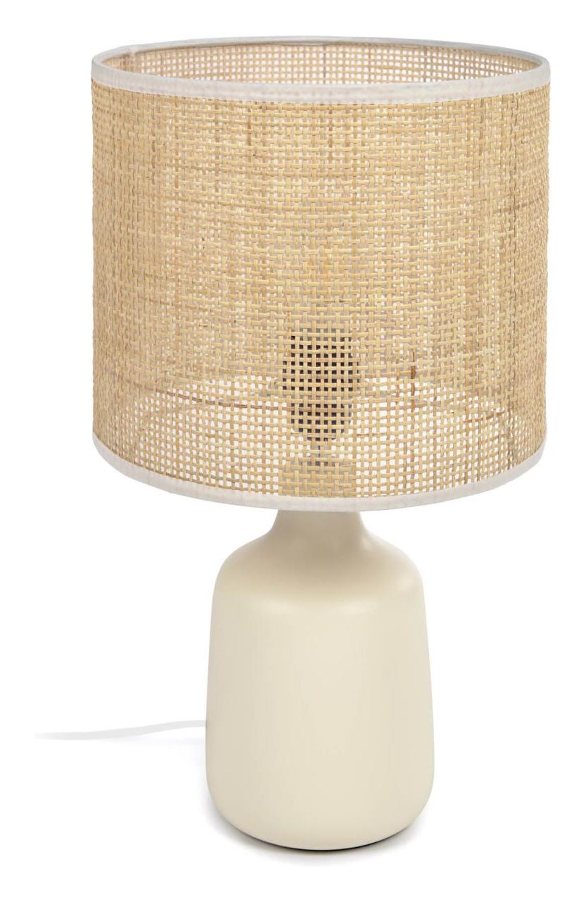 Erna Table lamp - Bamboo/white