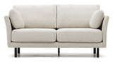 GILMA 2-pers. Sofa with light legs, Pearl