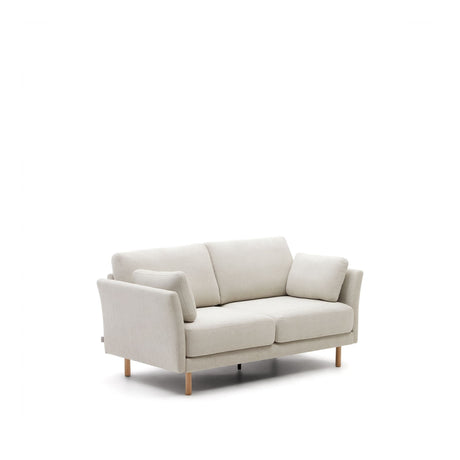 GILMA 2-pers. Sofa with dark legs, Pearl