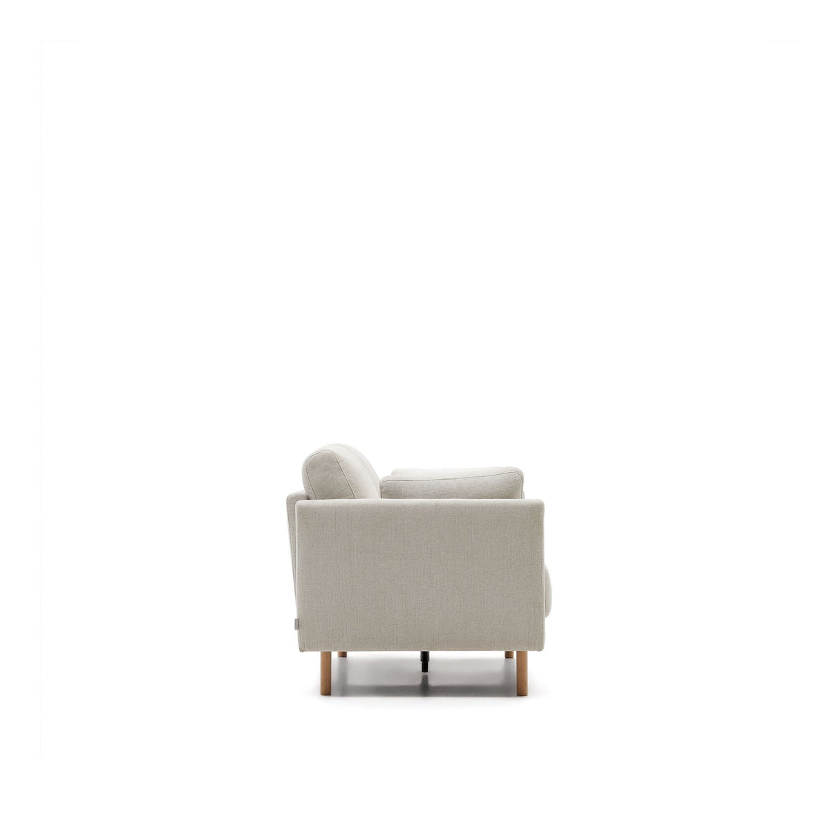 GILMA 2-pers. Sofa with dark legs, Pearl