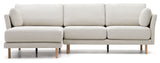 GILMA, three-seater. Sofa white/oak