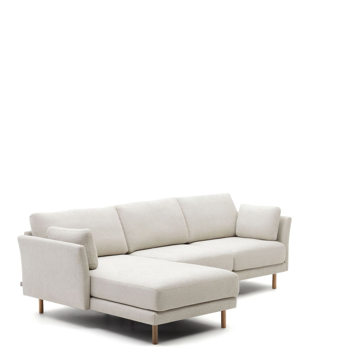 GILMA, three-seater. Sofa white/oak