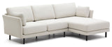 GILMA 3-pers. Sofa - white/black