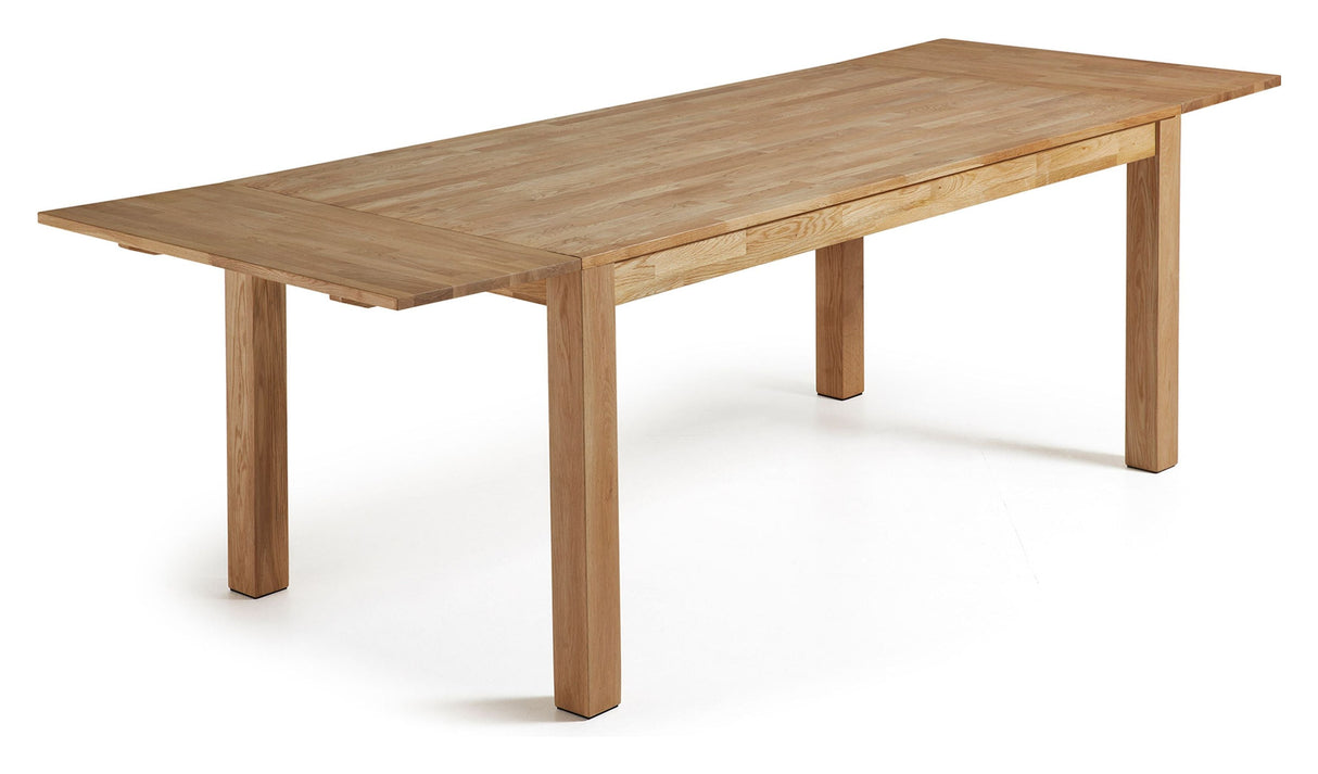 ISBEL Dining table with extension, Nature, 120 - 200x75