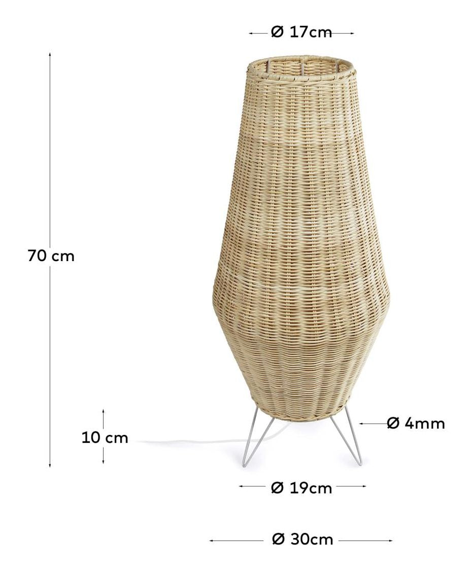 Kamaria Floor lamp, Rattan