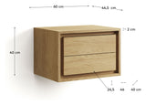 KENTA Bathroom Base, Nature, Teak, 60x45x40