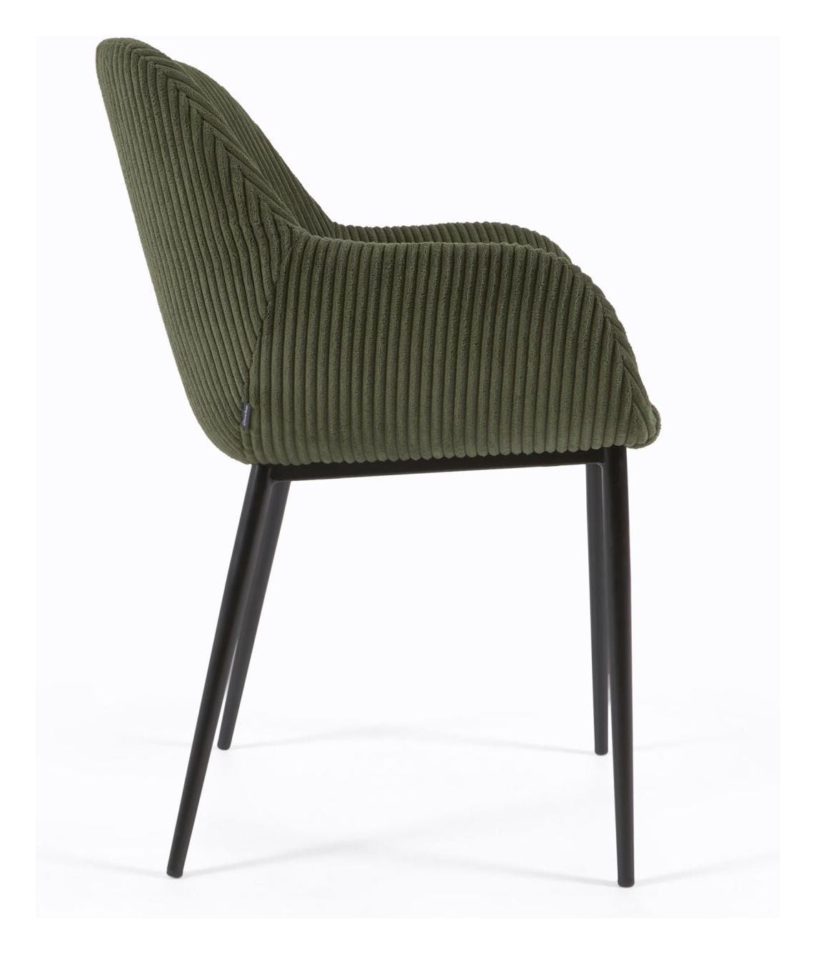 Konna Dining chair, Dark green velvet