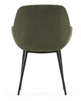 Konna Dining chair, Dark green velvet