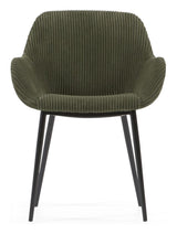 Konna Dining chair, Dark green velvet