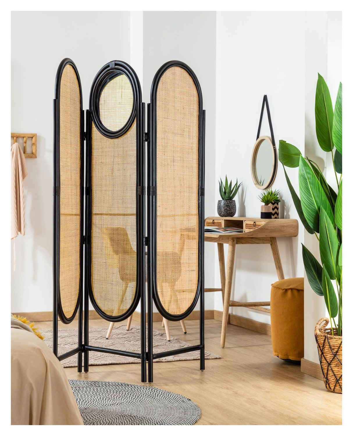 Lalita Room divider, Nature/ Rattan