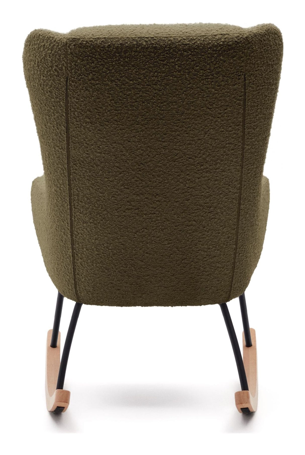 MAUSTIN Swing Chair, Green Bouclé