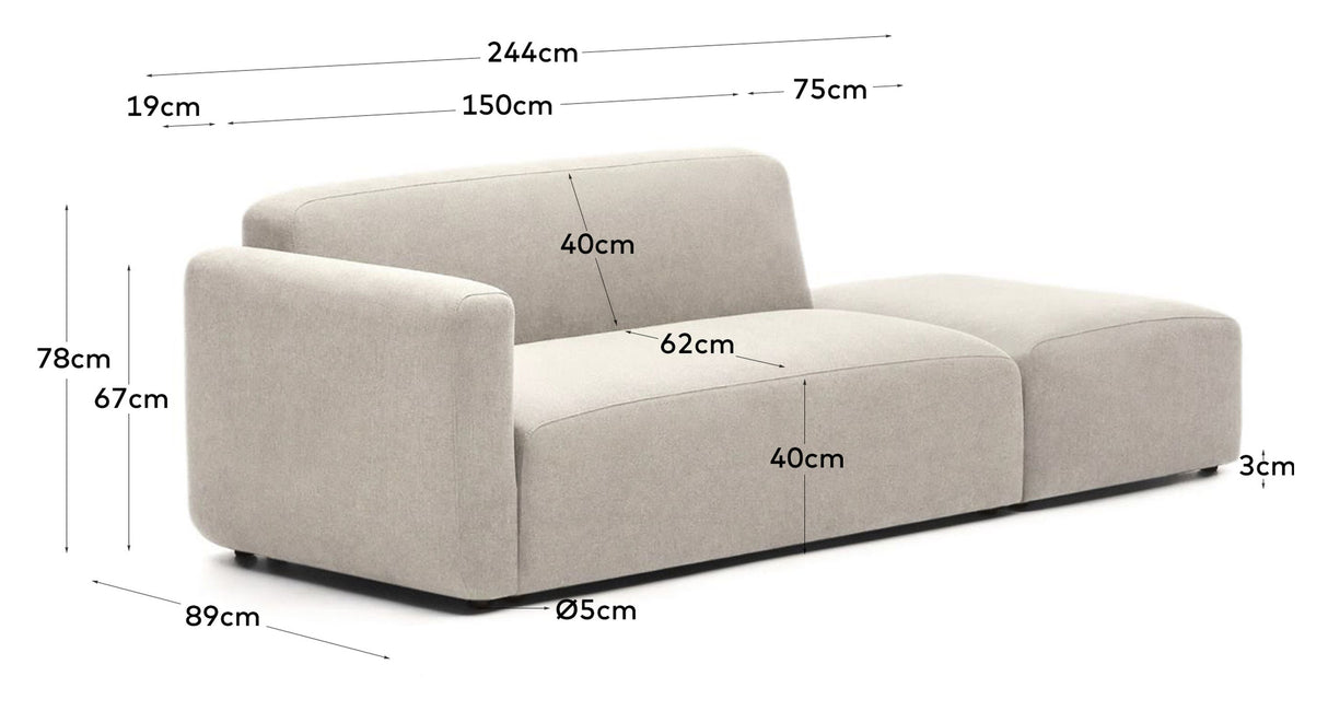 Neom 2-pers. Sofa, Beige