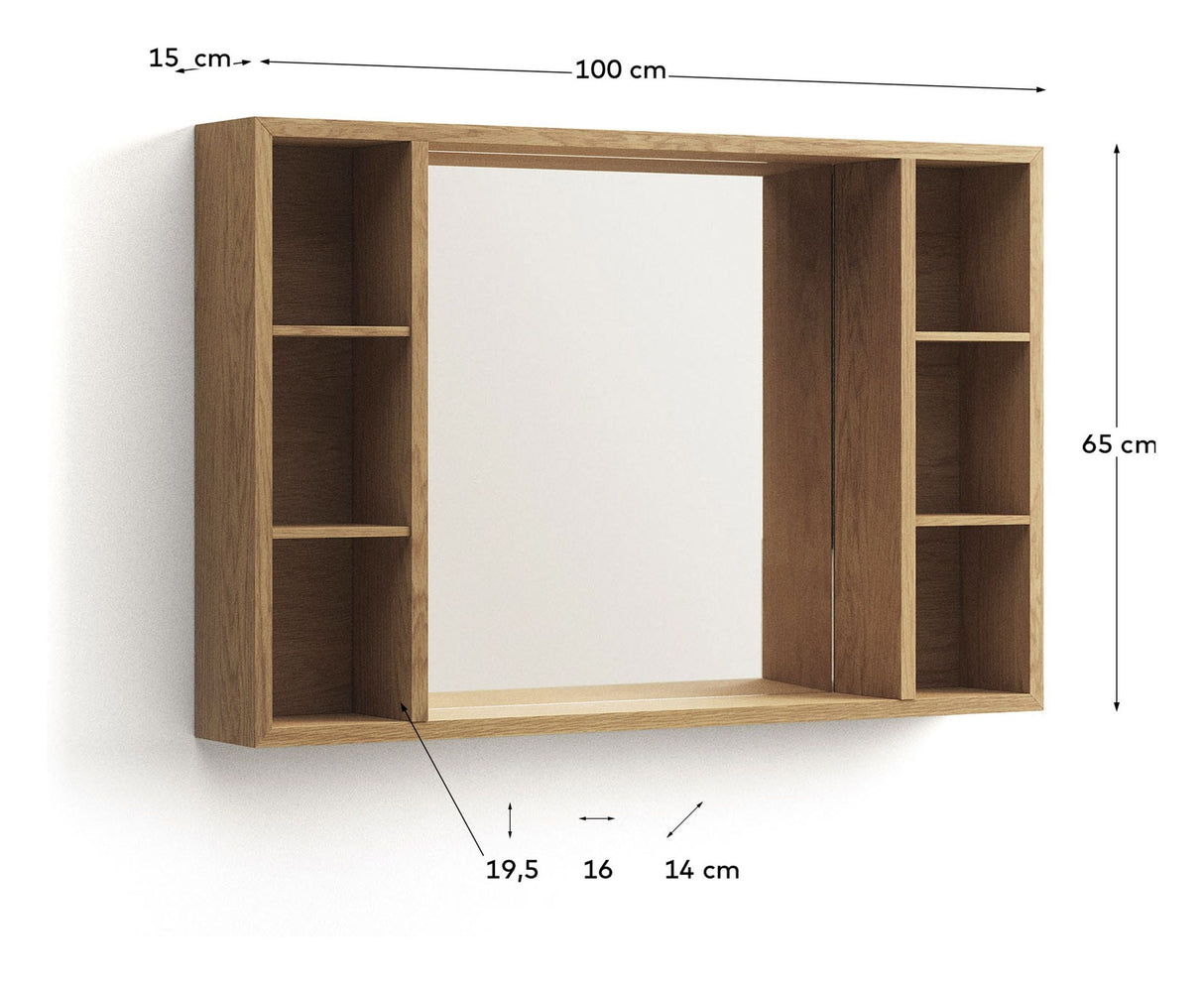 PARANA Bathroom Cabinet, Nature, 100x65