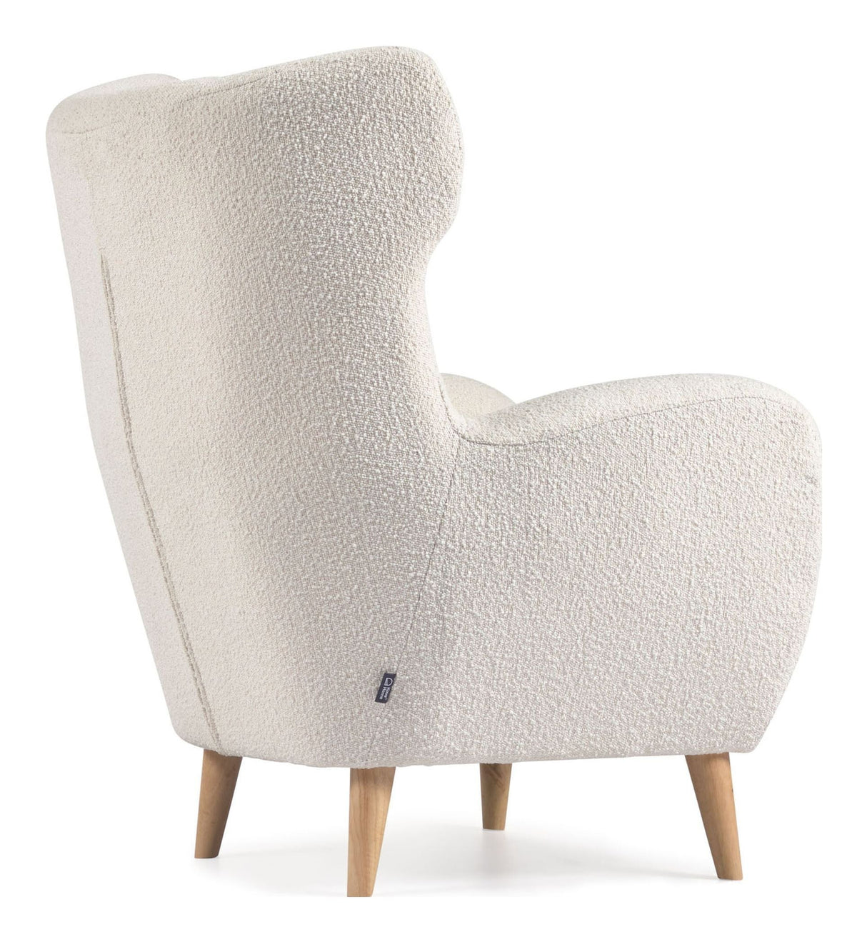 PATIO Armchair, White Bouclé