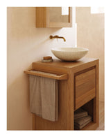 SAULA Base cabinet for bathroom, Nature, 60x45x80