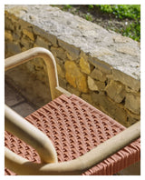 Sheryl Garden Chair, Terracotta rope seat