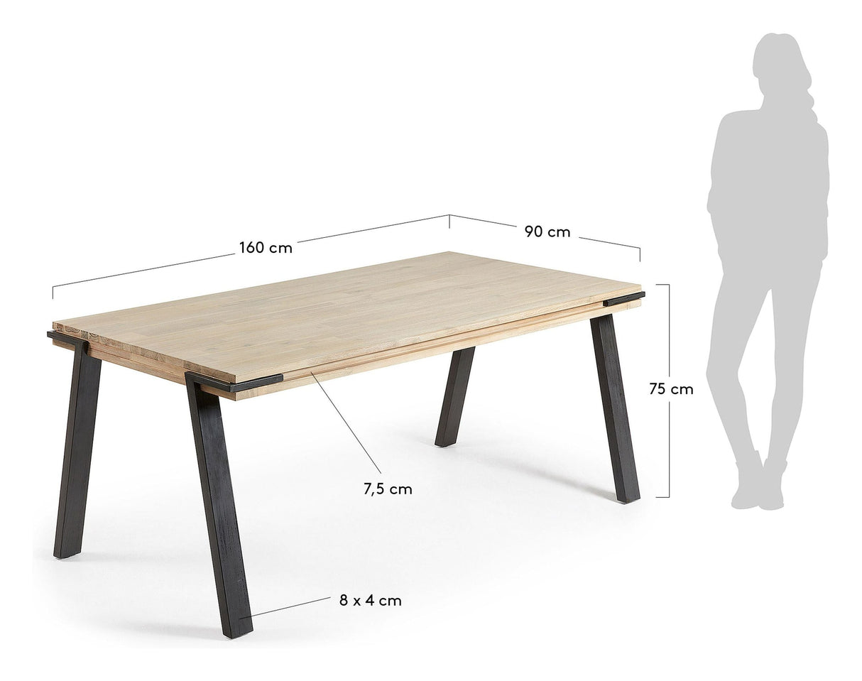 THINH Dining table, Nature, 160x90