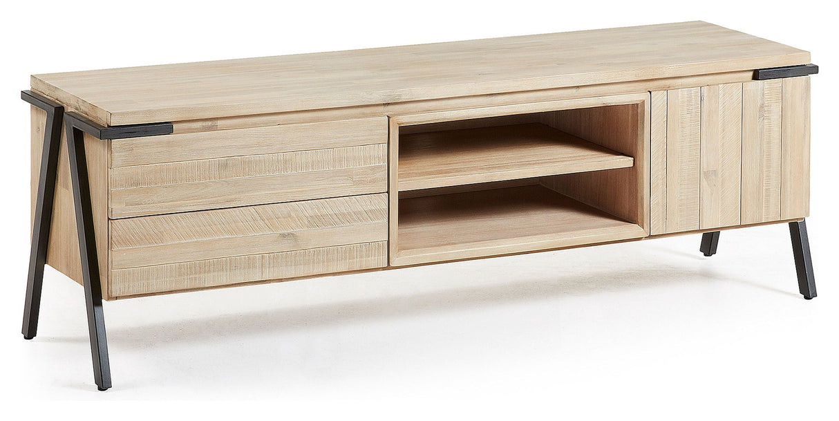 THINH TV Table, Nature/Solid Acacia,163x53