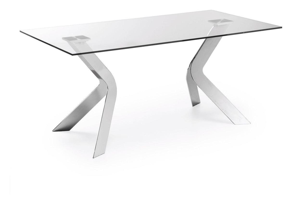 WESTPORT Dining table, Tempered glass, 180x90