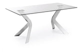 WESTPORT Dining table, Tempered glass, 180x90