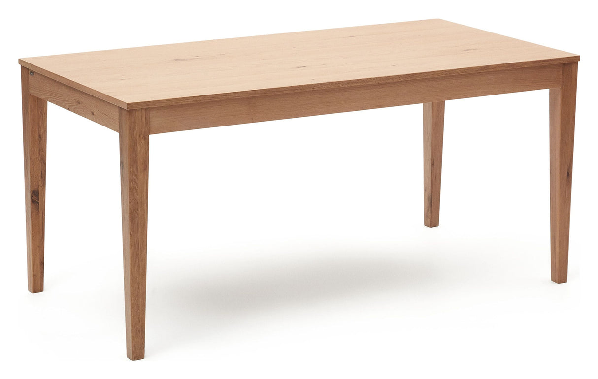 YAIN Dining table with extension, Nature Wood, 160x80