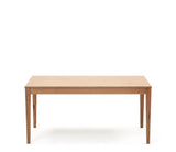 YAIN Dining table with extension, Nature Wood, 160x80