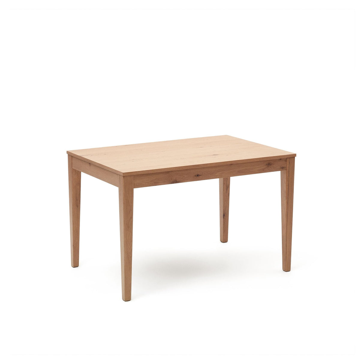 Yain Extendable table with oak veneer and solid oak, 120x80