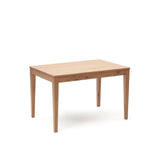 Yain Extendable table with oak veneer and solid oak, 120x80