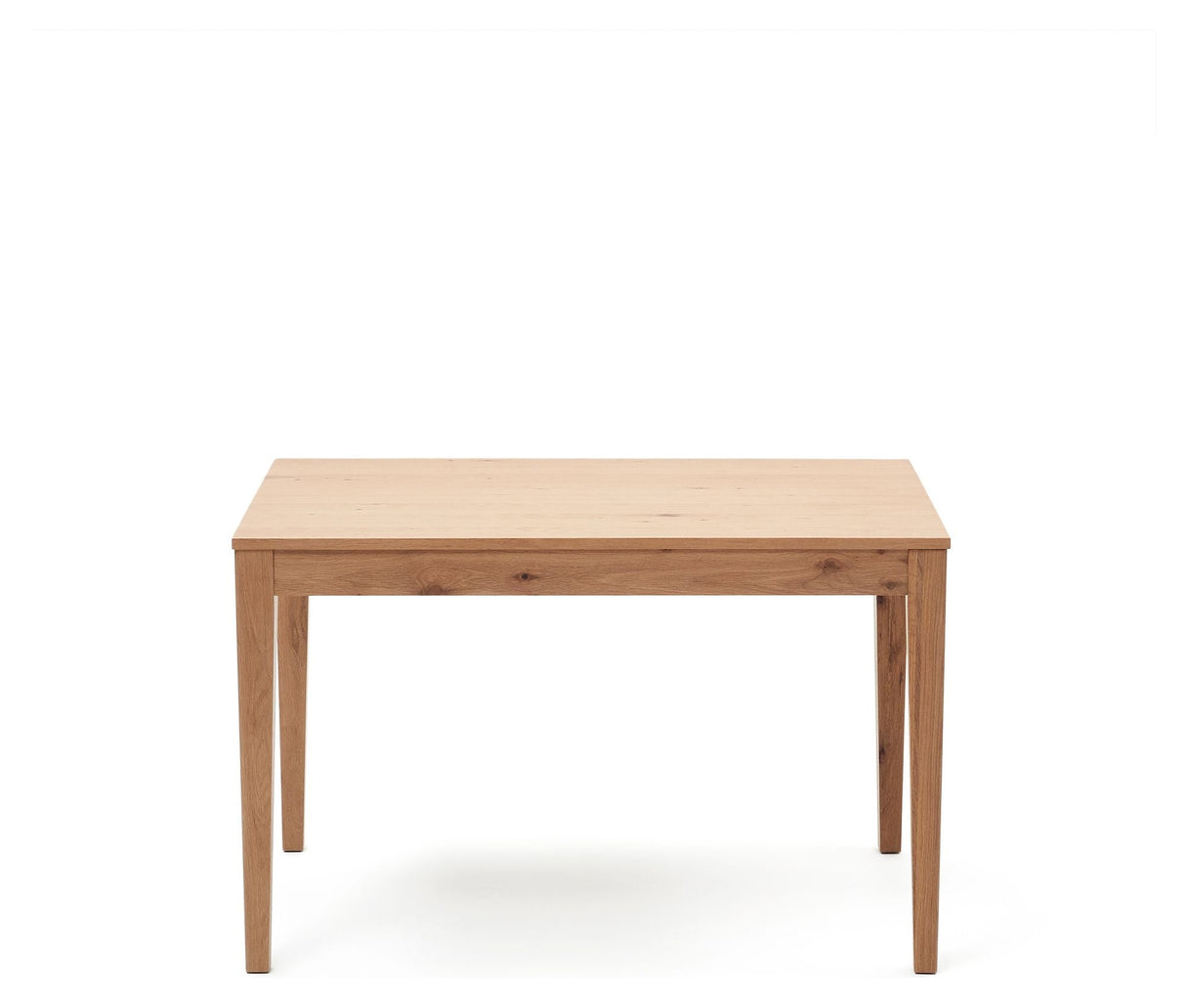 Yain Extendable table with oak veneer and solid oak, 120x80