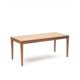 Yain Extendable table with oak veneer and solid oak, 120x80