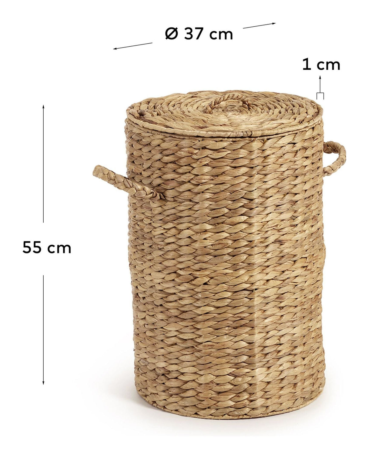 YESSIRA, Laundry basket ø37 - Rattan