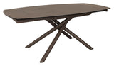 Yodalia Extendable table, Brown ceramic, 130x100