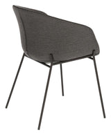 Yvette Dining chair, Dark gray fabric