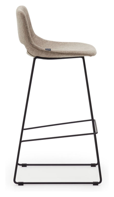 Zahara Barstool, Brown fabric, H:76