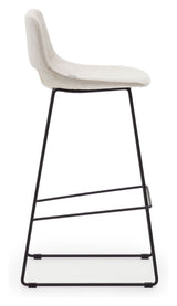 Zahara Barstool, Beige fabric, H:76