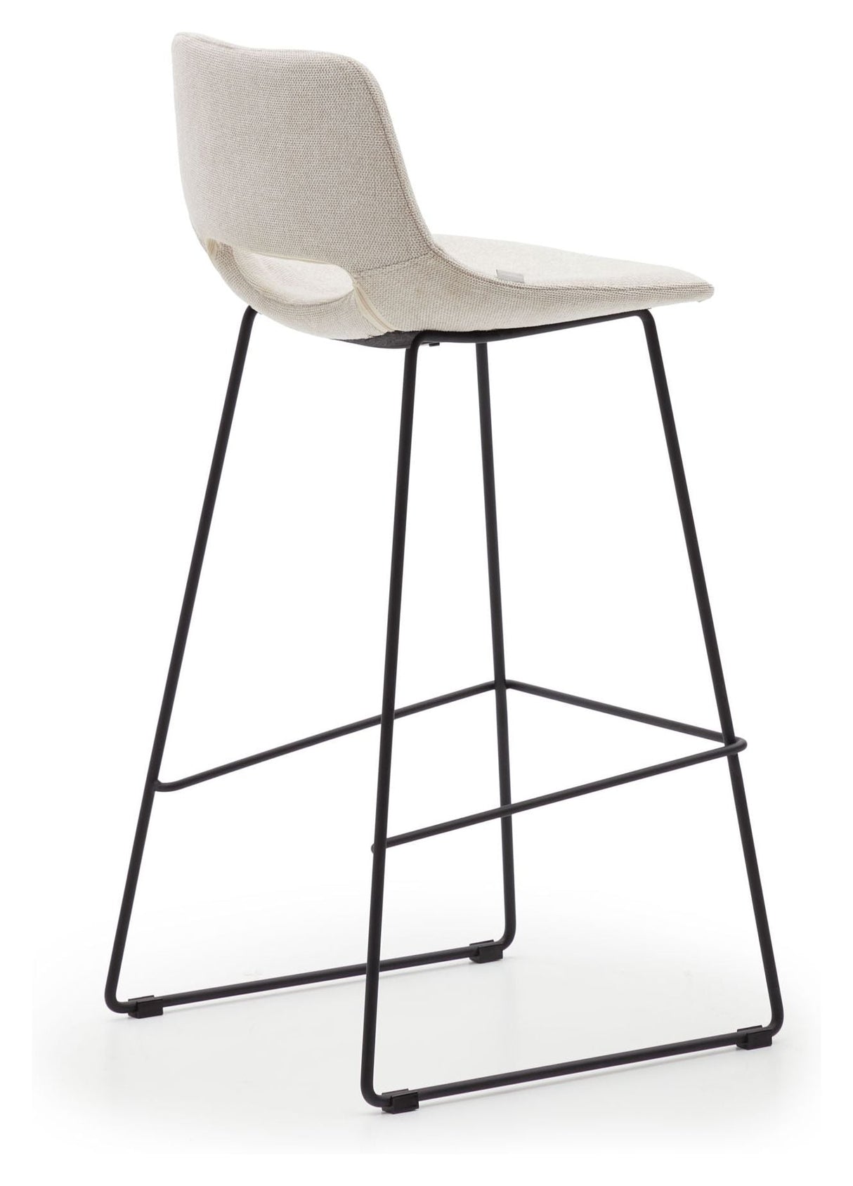 Zahara Barstool, Beige fabric, H:76