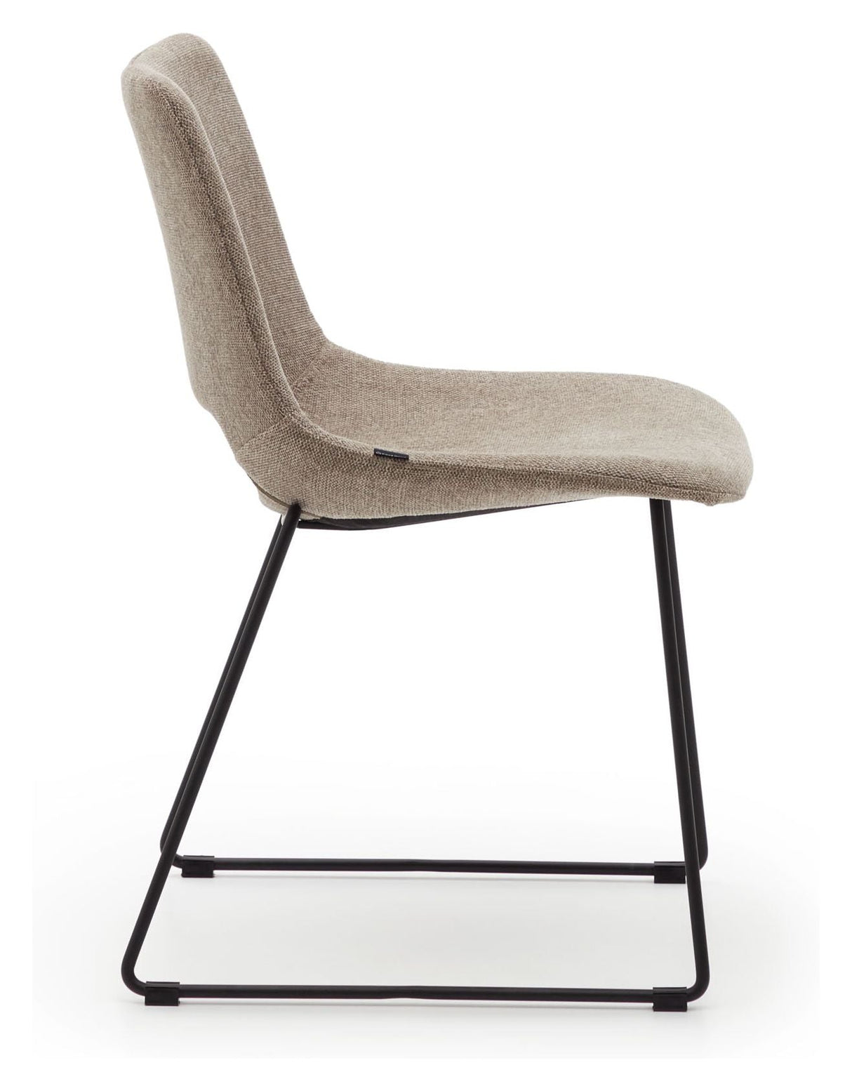 Zahara Dining chair, Brown fabric