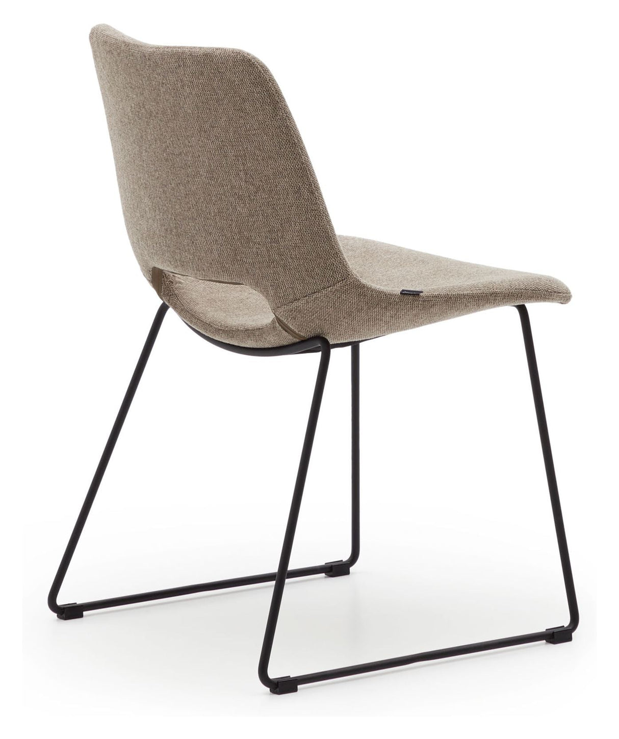 Zahara Dining chair, Brown fabric