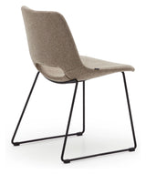 Zahara Dining chair, Brown fabric