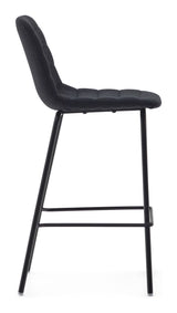 ZUNILDA Bar Chair, Black, H:65