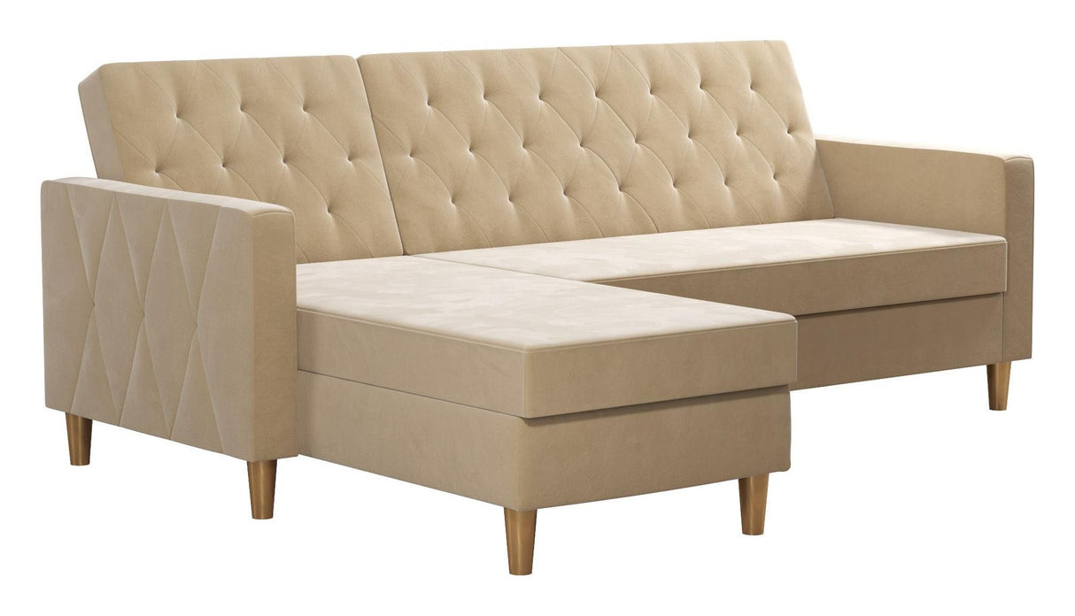 Liberty Sofa bed with chaise longue, Ivory