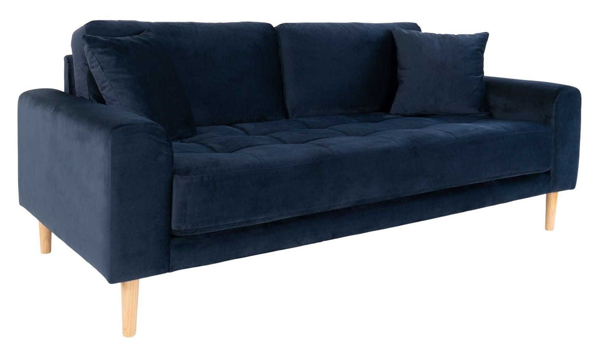 Lido 2.5-pers. Sofa, Dark Blue Velvet