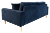 Lido 2.5-pers. Sofa, Dark Blue Velvet