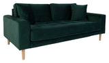 Lido 2.5-pers. Sofa, Dark Green Velvet