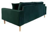 Lido 2.5-pers. Sofa, Dark Green Velvet