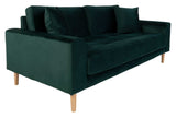 Lido 2.5-pers. Sofa, Dark Green Velvet