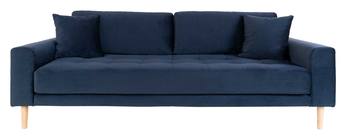 Lido 3-pers. Sofa, Dark Blue Velvet