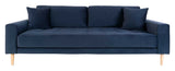 Lido 3-pers. Sofa, Dark Blue Velvet