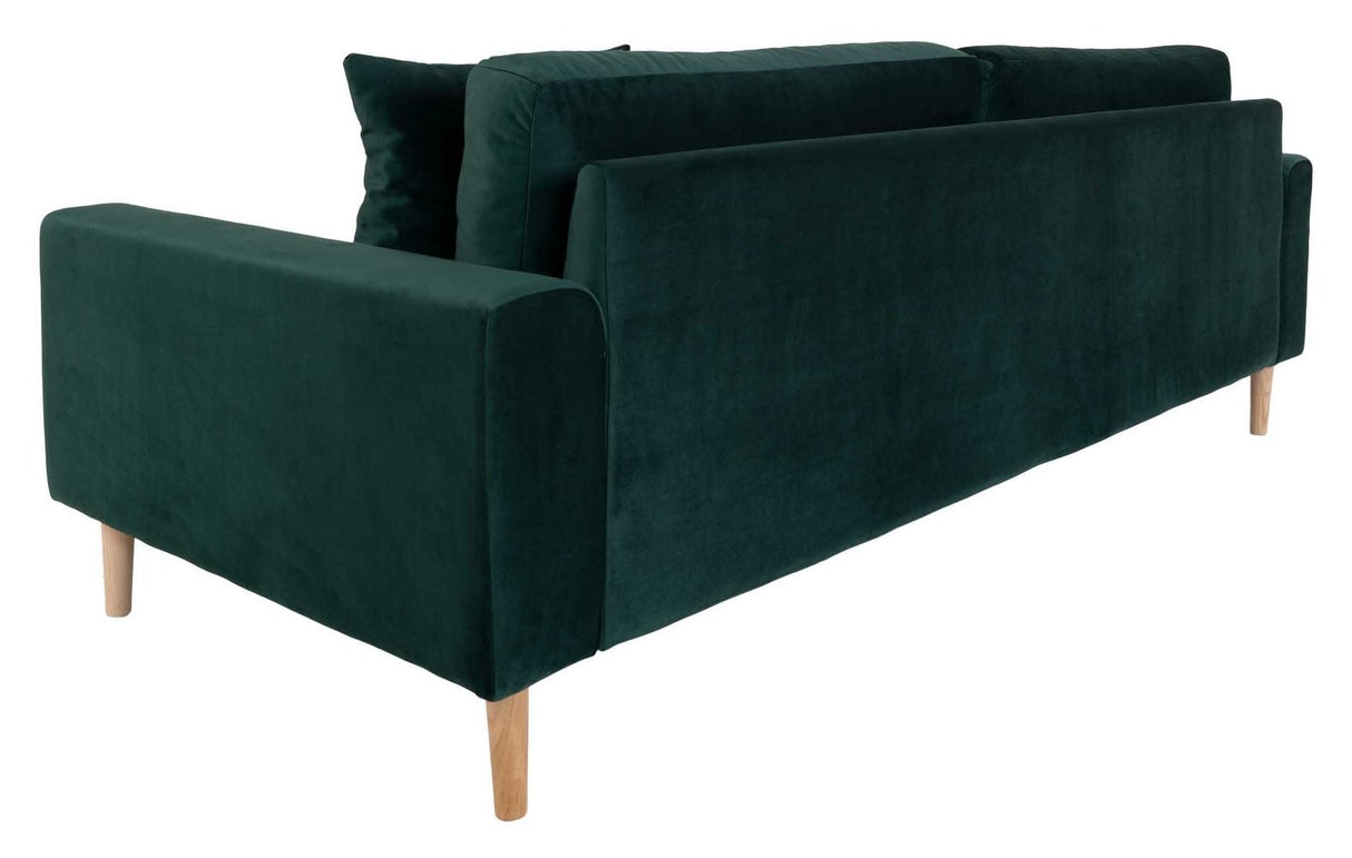 Lido 3-pers. Sofa, Dark Green Velvet