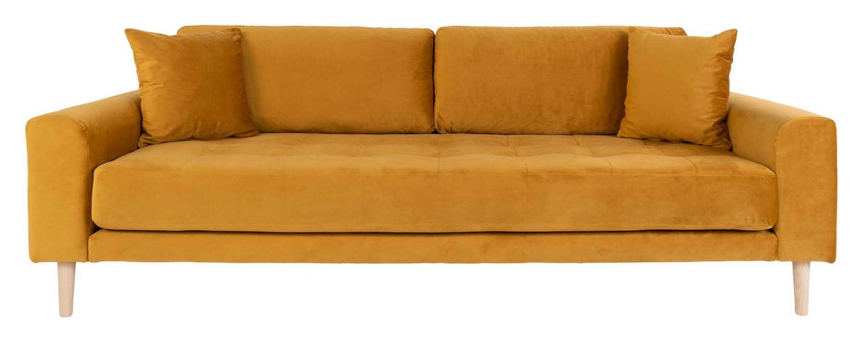 Lido 3-pers. Sofa, mustard yellow velvet